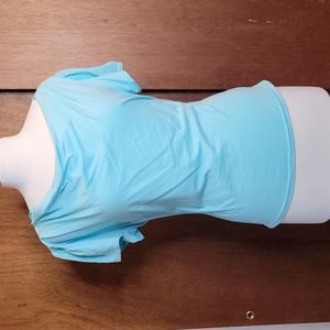 Light blue cowl neck tee size 1x by Heart of Haute